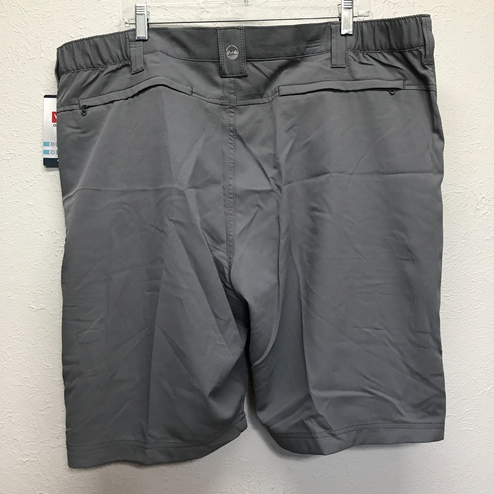 Wrangler Zipper Cargo Shorts Mens 42 Gray Field Utility Relaxed Fit 10" Inseam - Picture 5 of 8